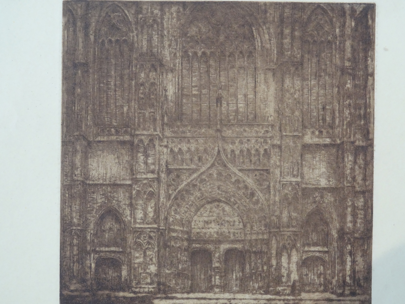 , Antique Print-CHURCH-DOOR-CATHEDRAL-ANTWERP-MEDIEVAL.-Henderyckx-1960, Pictura Antique Prints