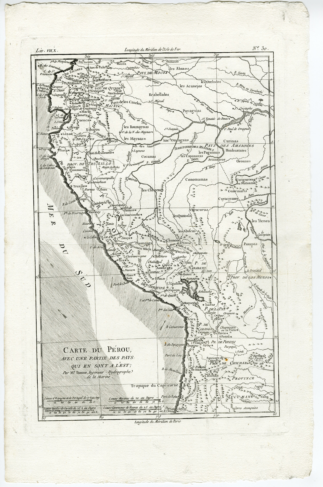 Rb 003 416x626 Antique Print-MAP-PERU-SOUTH AMERICA-AMAZONES-BOLIVIA-EQUADOR-CHILI-Bonne-c.1780