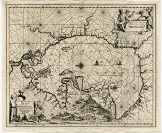 Caspian Sea [Johannes KIP after STRUYS, 1676]