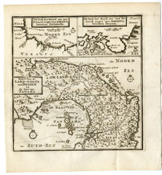 PORTOBELLO-AMERICA-CENTRAL-PANAMA-DARIEN-BAY [Caspar LUYKEN after DAMPIER, 1771]