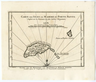 MADEIRA-PORTO SANTO-FUNCHAL [Jakob VAN DER SCHLEY after PREVOST-BELLIN, 1747]