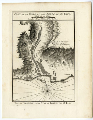 CAPE VERDE ISLANDS-SANTIAGO [Jakob VAN DER SCHLEY after PREVOST-BELLIN, 1747]
