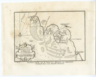 ISLAND-ARGUIN-MAURITANIA-AFRICA [Jakob VAN DER SCHLEY after PREVOST-BELLIN, 1747]