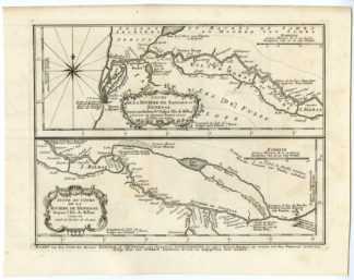 SANAGA-SENEGAL-MAURITANIA [Jakob VAN DER SCHLEY after PREVOST-BELLIN, 1747]