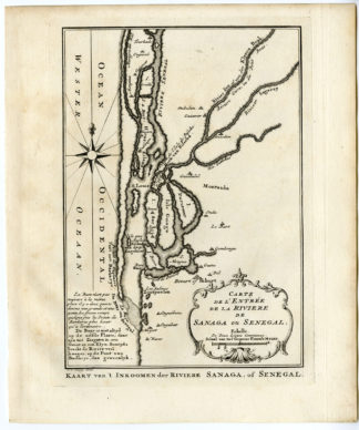 RIVER SENEGAL-AFRICA-ESTUARY [Jakob VAN DER SCHLEY after PREVOST-BELLIN, 1747]