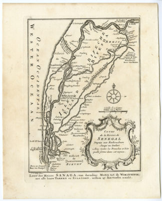 AFRICA-SENEGAL RIVER-MAURITANIA [Jakob VAN DER SCHLEY after PREVOST-BELLIN, 1747]