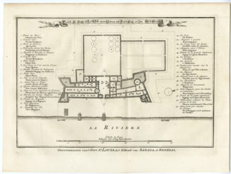 AFRICA-SENEGAL-LOUIS-FORTRESS [Jakob VAN DER SCHLEY after PREVOST-BELLIN, 1747]