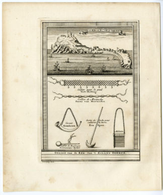 GOREE-AFRICA-ROADSTEAD-SENEGAL [Jakob VAN DER SCHLEY after PREVOST, 1747]
