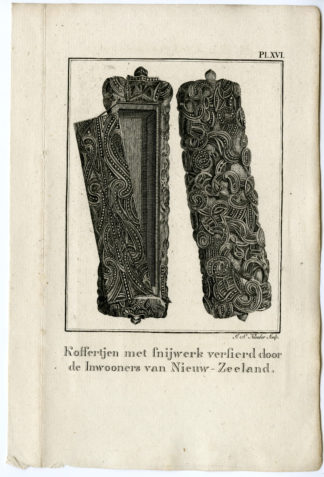 Pl. XVI-New Zealand-Maori carving-coffin-art [J.S. KLAUBER after COOK, 1795]