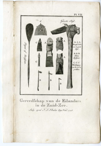 Pl. VII-Tools-Tahiti-Polynesia [J.S. KLAUBER after COOK, 1795]