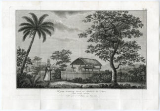 Pl. IX-Tahiti-Burial-Corps display [J.S. KLAUBER after COOK, 1795]