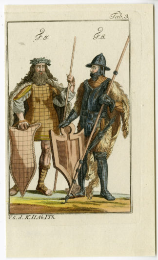 MARCOMANNI TRIBE-WARRIOR-GERMANIC-GERMANY-PL.3 [After FERRARIO, 1823]