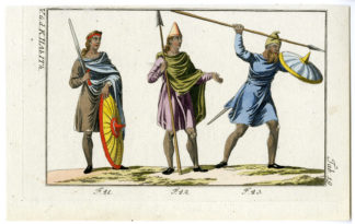 ANGLO SAXON-OFFICER-CAVALIER-FOOT SOLDIER-PL.19 [After FERRARIO, 1823]