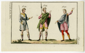 ANGLO SAXON-SOLDIER-WARRIOR-COSTUME-PL.25 [After FERRARIO, 1823]