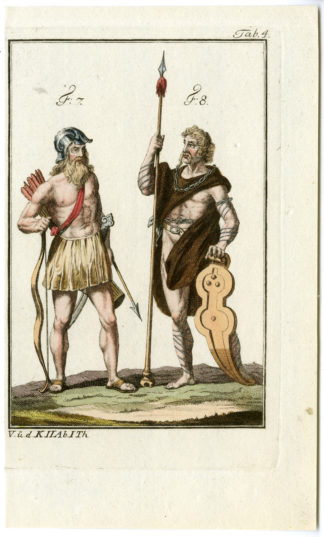HERULES-HERULI TRIBE-WARRIOR-GERMANIC-GERMANY-P.4 [After FERRARIO, 1823]