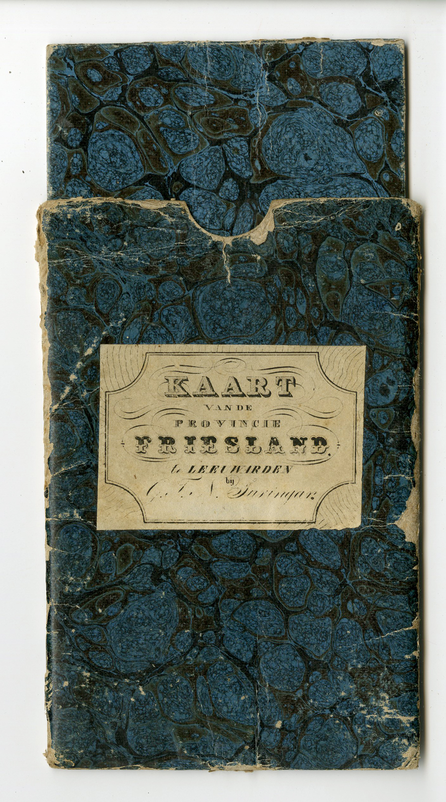 Pco 4056 416x748 FRIESLAND - MAP ON SILK -SURINGAR - 1847