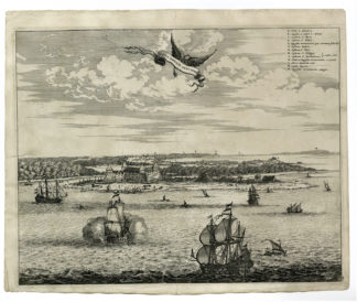 Antique Print-TODOS-SANTOS BAY-SALVADOR DA BAHIA-BRAZIL-SHIPS-Ogilby-1671