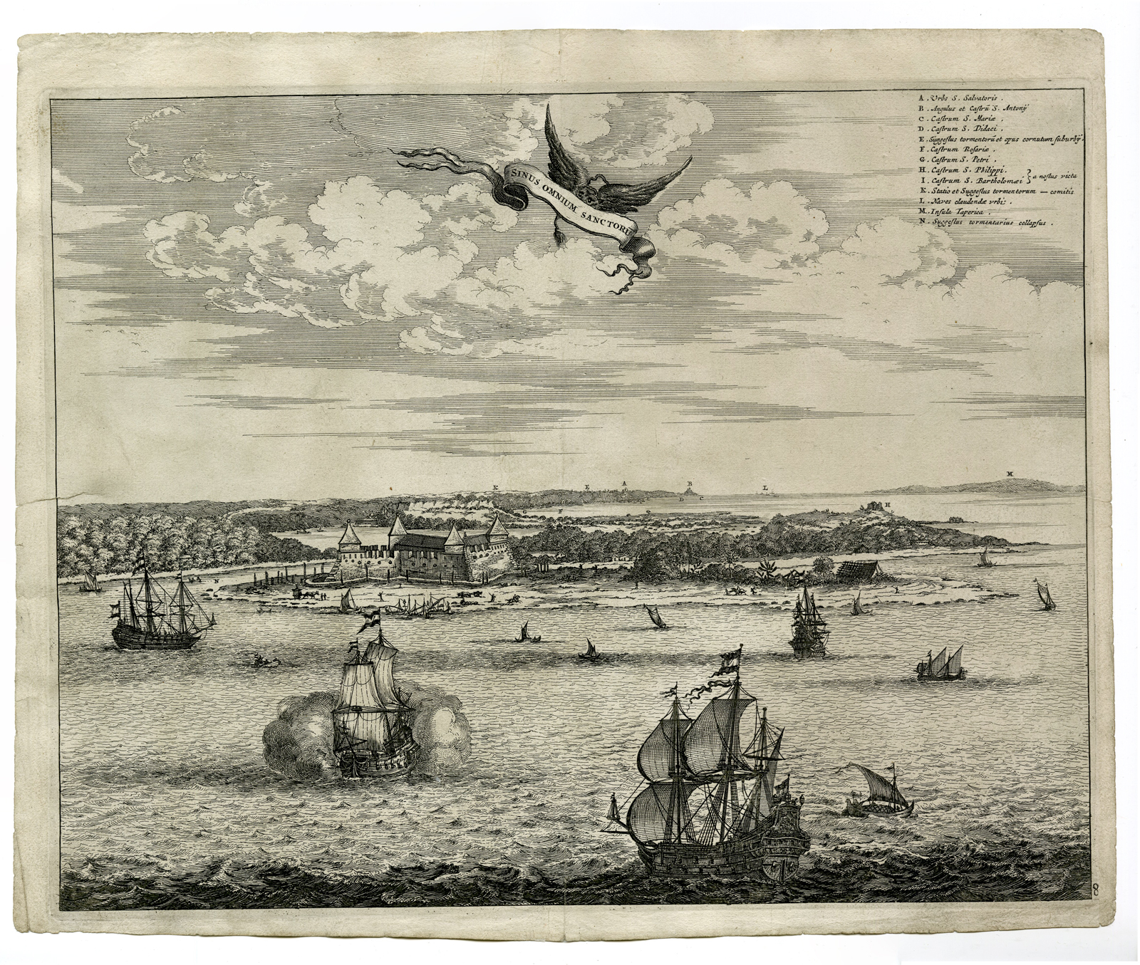 Rbos 0105 416x352 Antique Print-TODOS-SANTOS BAY-SALVADOR DA BAHIA-BRAZIL-SHIPS-Ogilby-1671