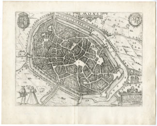 MONS-BERGEN-WALLONIA-BELGIUM-PLAN [After GUICCIARDINI, 1613]