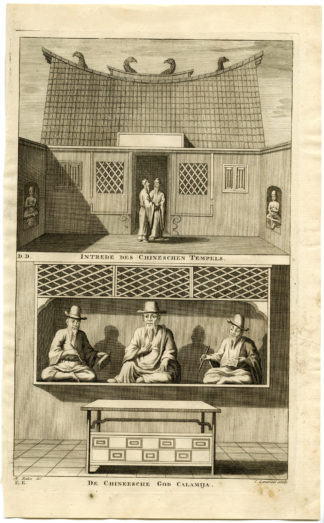 CHINESE DEITY-GOD-TEMPLE-CALAMIJA-BATAVIA-INDONESIA [After VALENTIJN-VOC, 1724]