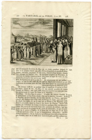 RUSSIA-MUSCOVY-FUNERAL CEREMONY-MOURNING [After DE MANDELSLO, 1719]