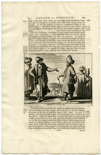 PERSIA-IRAN-COSTUME-DRESS-CLOTHING [After OLEARIUS, 1719]