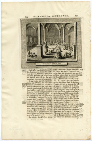 PERSIA-IRAN-SCHOOL-CHILDREN [After OLEARIUS, 1719]