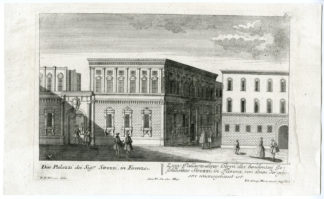 ITALY-FLORENCE-PALAZZO STROZZI-PALACE [Martin ENGELBRECHT, c. 1740]