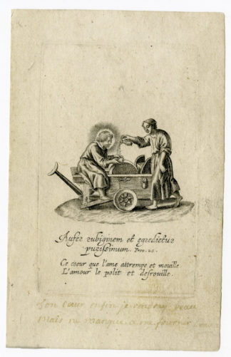 Emblem XXV-Love polishes a Heart [After SNYDERS, 1626]