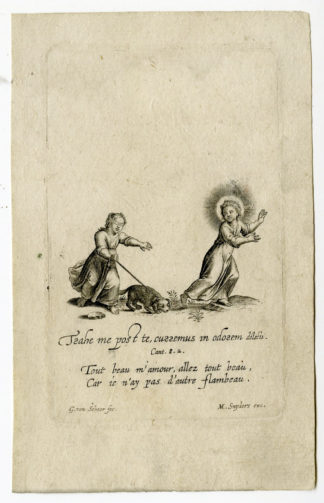 Emblem XXXI-Channeled- Unique Love-Dog-Scent [After SNYDERS, 1626]