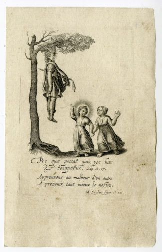 Emblem XXXIX-Love-Prevent sin-hung man [After SNYDERS, 1626]