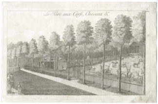 PARK-DEER-HORSES [After LE ROUGE, 1773]