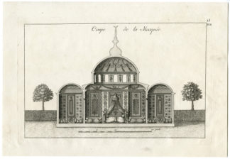 MOSQUE-CROSS SECTION-ARCHITECTURE-ISLAM [After LE ROUGE, 1773]