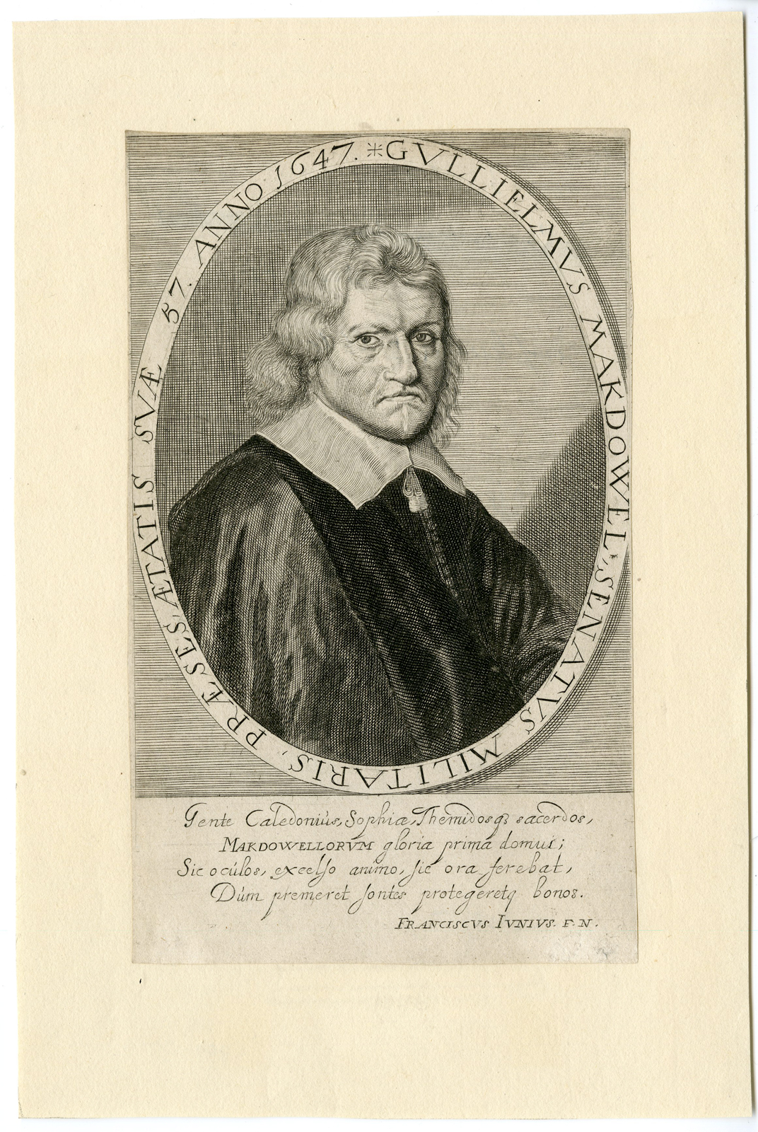 , Antique Print – WILLIAM MAKDOWELL-WILLEM MACDOWEL-PHILOSOPHER-LAMSWEERDE after unknown artist – 1654, Pictura Antique Prints