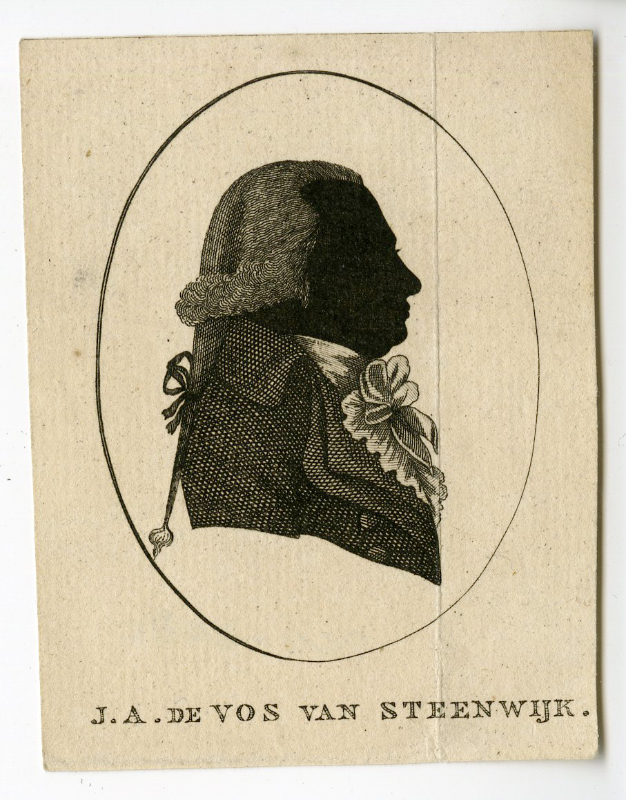 , Antique Print – SILHOUETTE-DE VOS VAN STEENWIJK-BOSVELD-JORDENS-ROGGE – 1799, Pictura Antique Prints