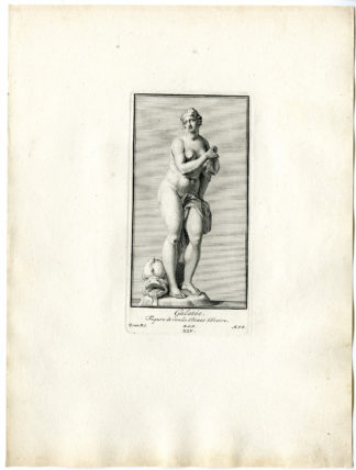 Antique Print - GALATEA-SEA-NYMPH-DOLPHIN-MYTHOLOGY-XLV-XLVII-POOL after BOSSUIT - 1727