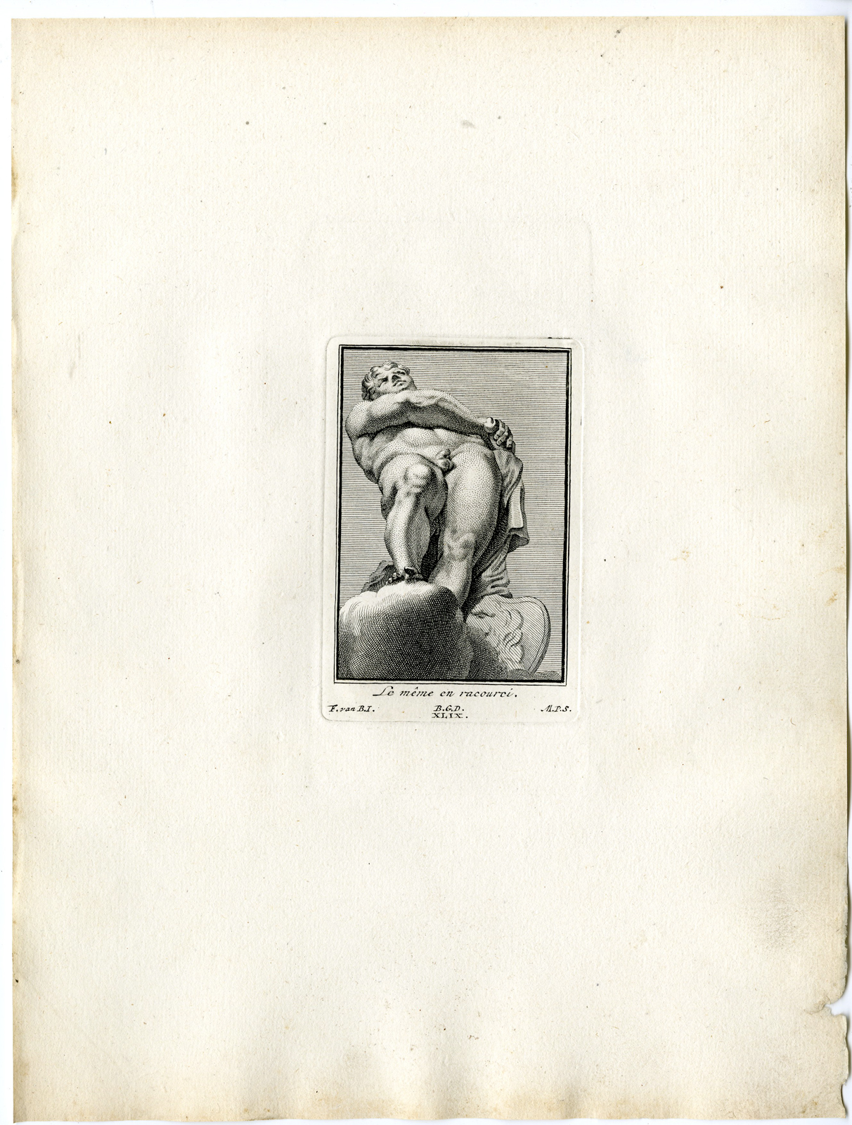 , Antique Print – MARS-ROMAN GOD-MYTHOLOGY-PL.XLVIII-XLIX-POOL after BOSSUIT – 1727, Pictura Antique Prints