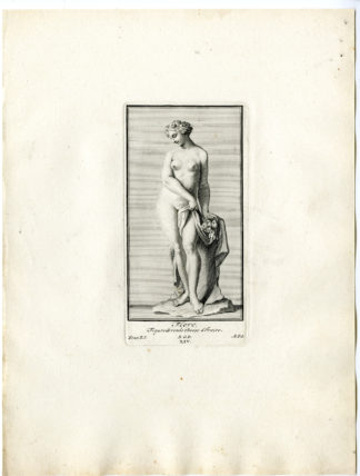Antique Print - FLORA-FLORE-GODDESS-PLANTS-MYTHOLOGY-P.LIV-LV-POOL after BOSSUIT - 1727