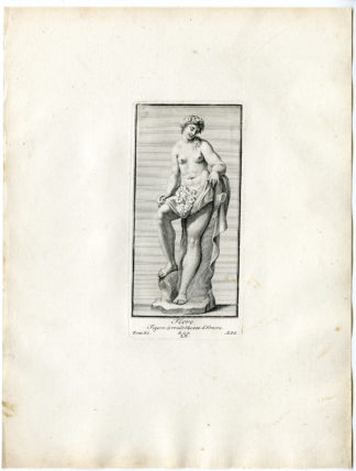 Antique Print - FLORA-FLORE-GODDESS-PLANTS-MYTHOLOGY-P.LX-LXI-POOL after BOSSUIT - 1727