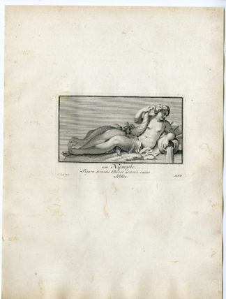 Antique Print - NYMPH-CORNUCOPIA-ABUNDANCE-PL.LXXXII-POOL after BOSSUIT - 1727