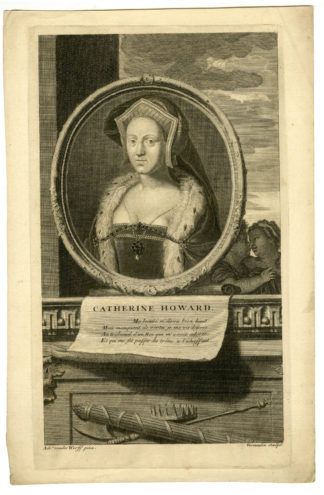 Antique Print - PORTRAIT-CATHERINE HOWARD-VERMEULEN after WERFF - 1697