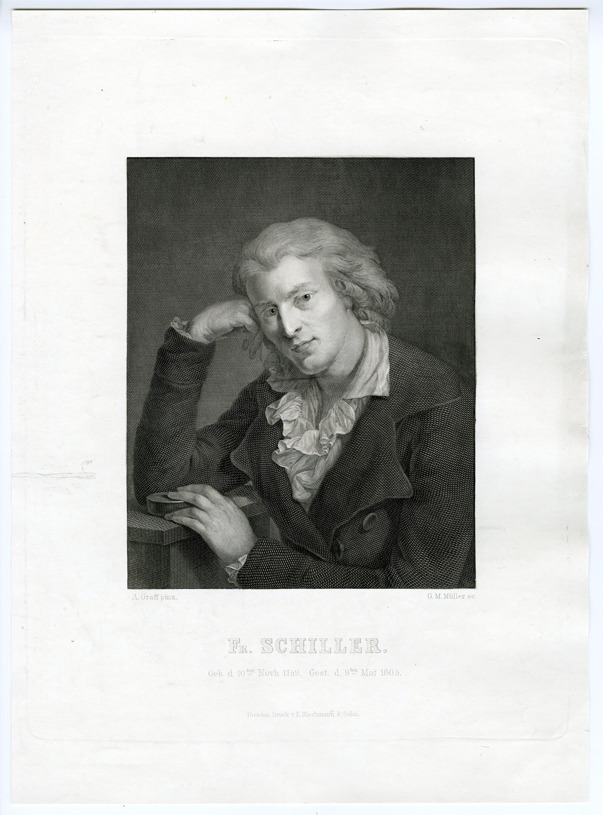 , Antique Print – FRIEDRICH VON SCHILLER-MÜLLER after GRAFF – c.1810, Pictura Antique Prints