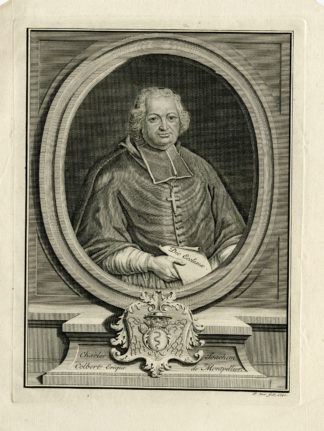 Antique Print - CHARLES JOACHIM COLBERT DE CROISSY-BISHOP-MONTPELLIER-YVER after unknown artist - 1740