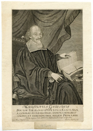 Antique Print - MARTIN GEIER-DOCTOR-THEOLOGIAN-LUTHERAN-ROMSTET after BOTTSCHILD - c.1680