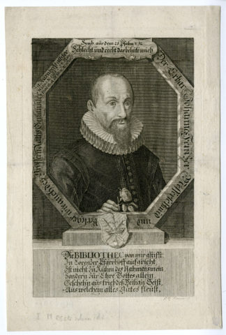 Antique Print -  JOHANN FENITZER-THEOLOGIAN-HEUMANN after unknown artist - c.1720