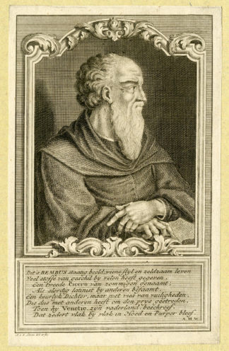 Antique Print - PIETRO BEMBO-CARDINAL-WRITER-VENETIA-VAN DER LAAN after unknown artist - c.1700