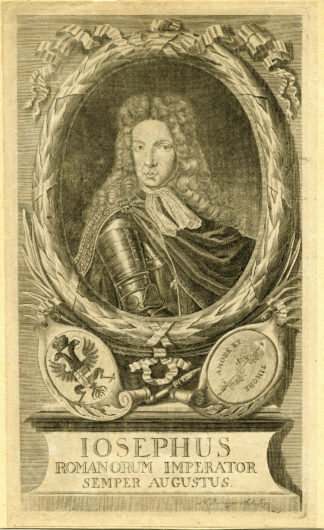 Antique Print - JOSEPH I-HOLY-ROMAN EMPEROR-CROATIE-BOHEMIA-BERNIGEROTH after unknown artist - 18th c.