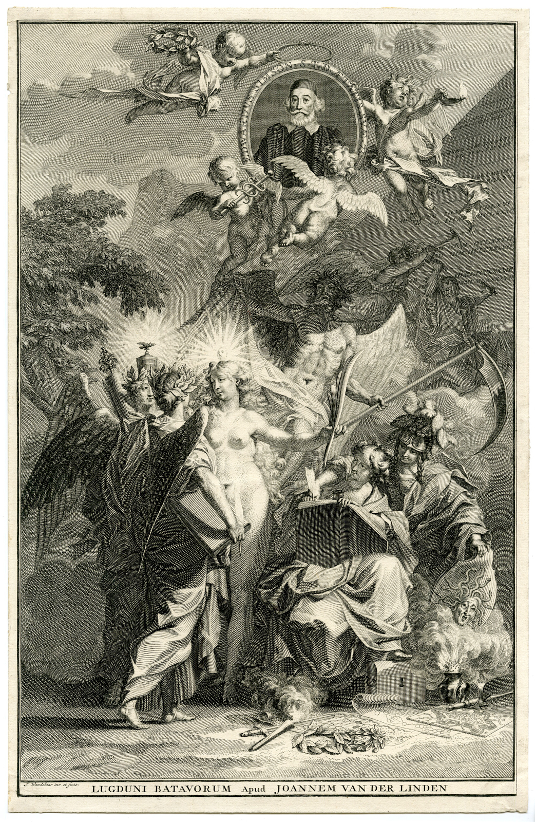 , Antique Print – EDWARD SIMSON-AUTHOR-TITLE PAGE-WANDELAAR – 1729, Pictura Antique Prints
