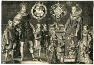 Antique Print - FRIEDRICH OF BAVARIA-ELISABETH VAN BOHEMEN -ANONYMOUS - c.1630