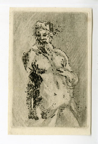 Antique Print - NUDE MALE FIGURE WITH BEARD. INTERESTING PRINT OF AN ALMOST IMPRESSIONISTIC SCENE-PHILIPS after unknown artist - 1766